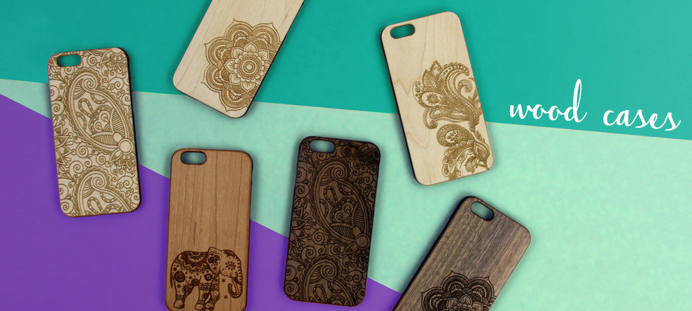 Wood Engraved Phone Cases